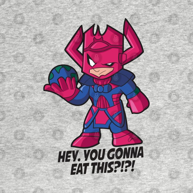 Galactus: Hey...You gonna eat this?!! by gscottdesign